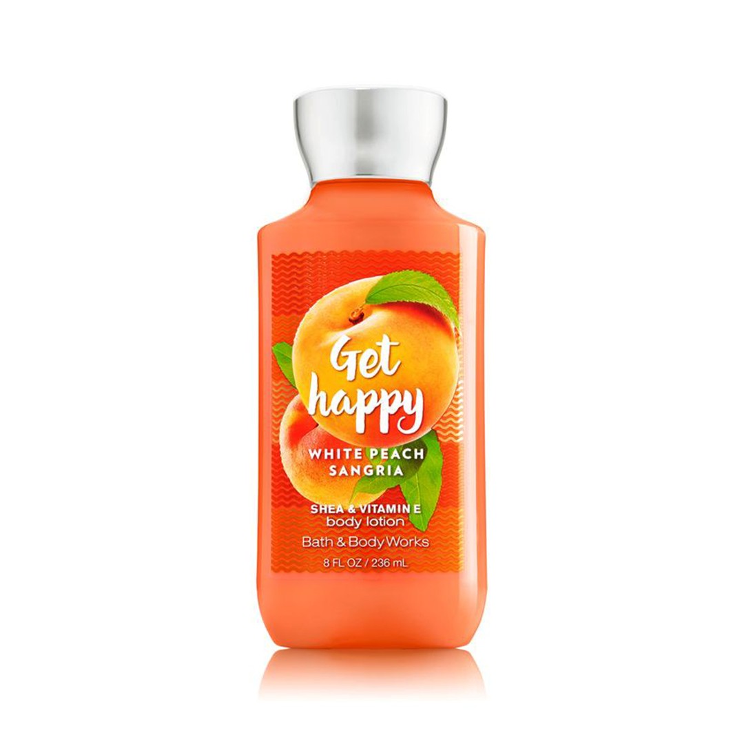 Bath & Body Works Body Lotion - GET HAPPY (WHITE PEACH SANGRIA)  236ML