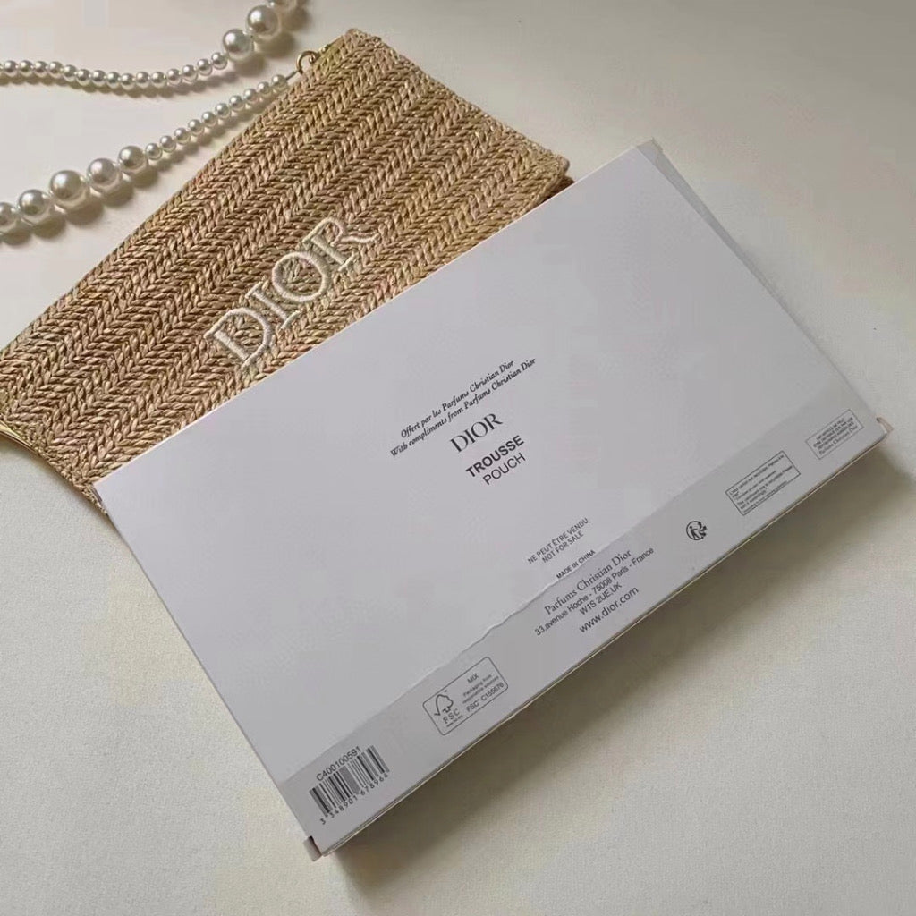 Christian dior woven discount bag