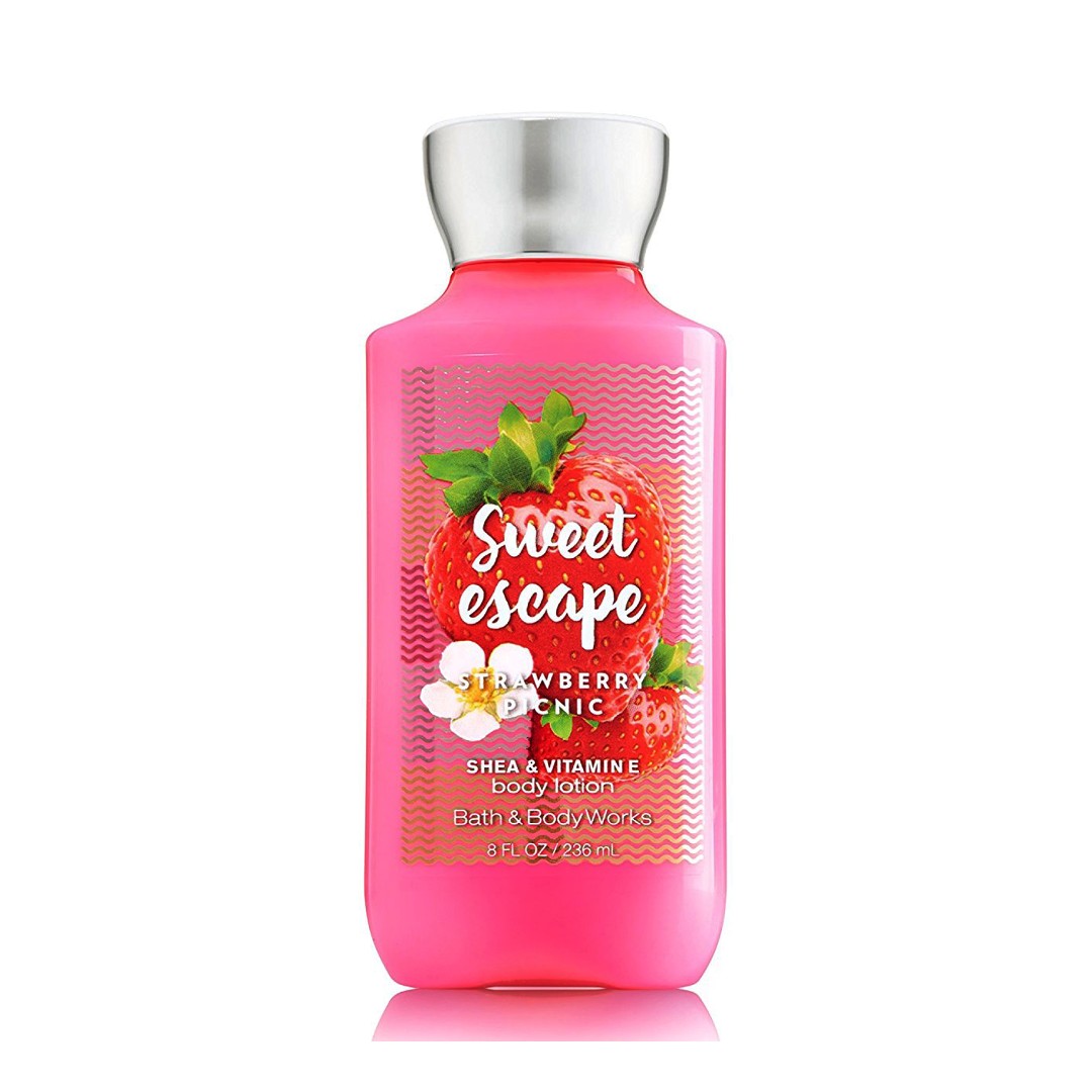 Bath & Body Works Body Lotion - SWEET ESCAPE STRAWBERRY PICNIC 236ML