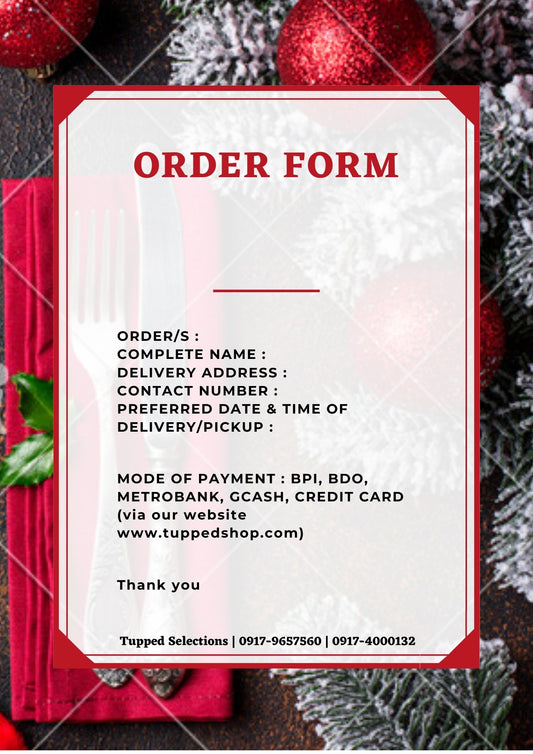 ORDER FORM