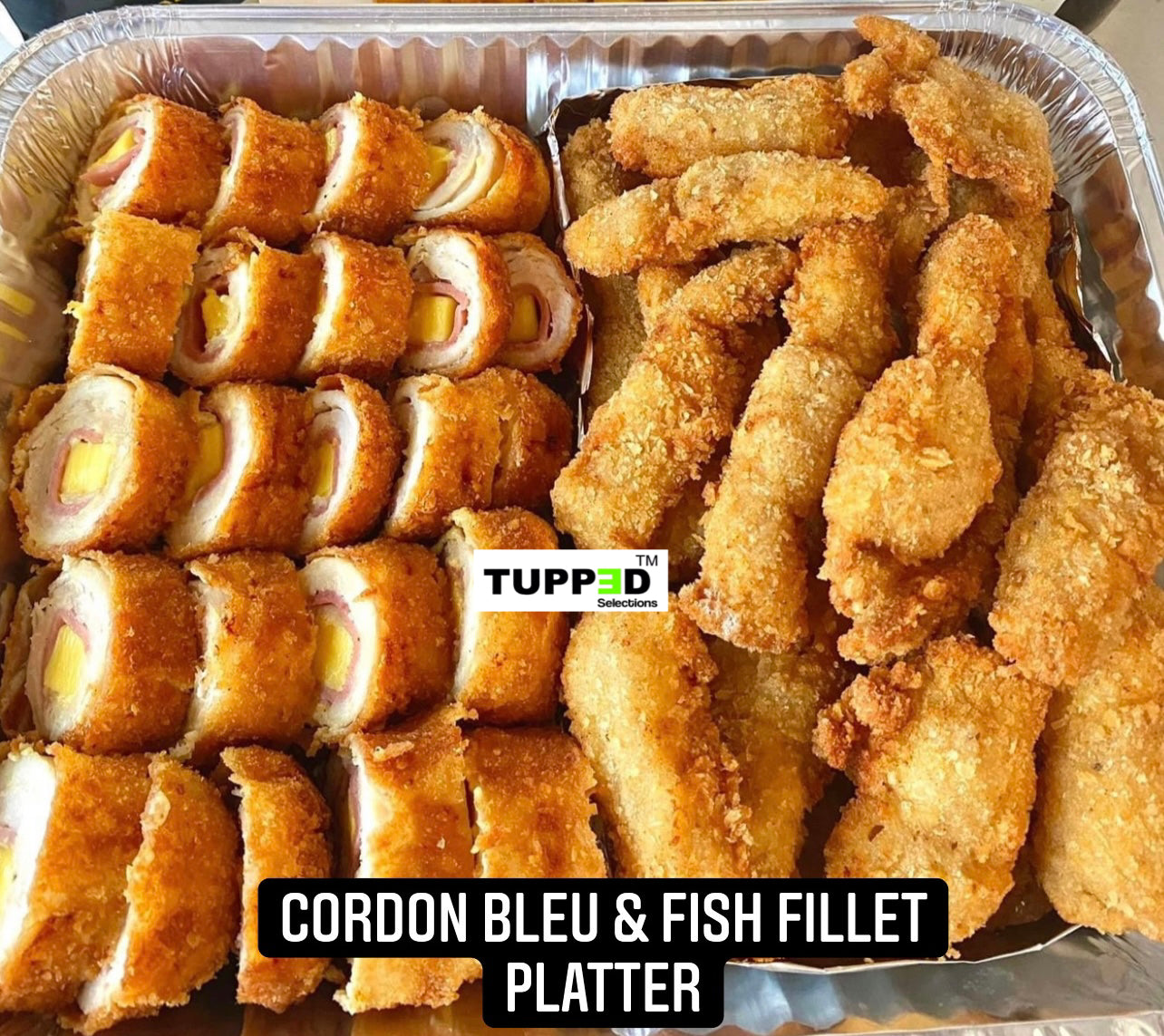 CORDON BLEU AND FISH FILLET PLATTER