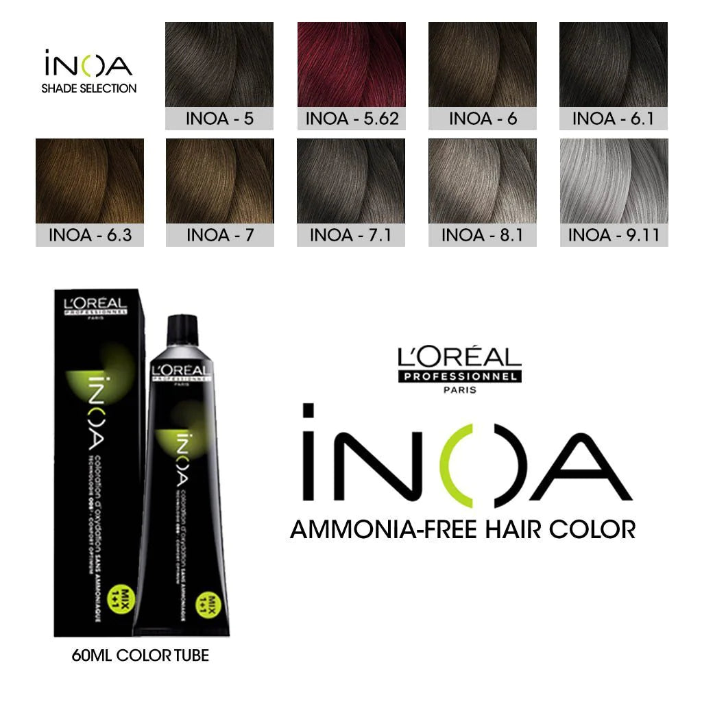 L'Oreal Professionnel INOA Ammonia-Free Permanent Hair Color Tube