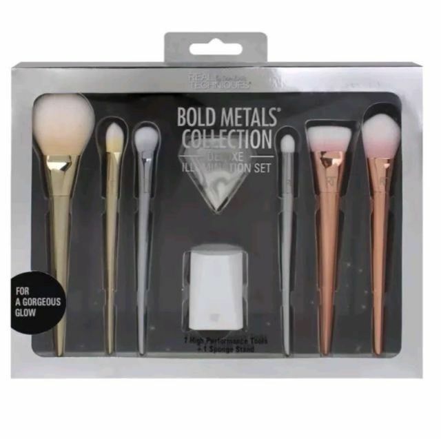 Real Techniques Bold Metals Collection De Luxe Illumination Set (Limited Edition)